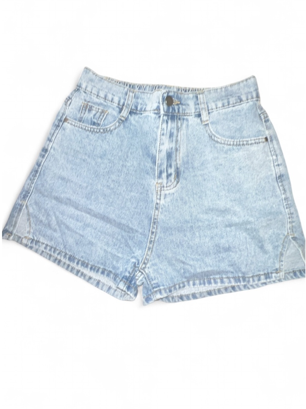Light Blue High-Rise Denim Women’s Shorts
